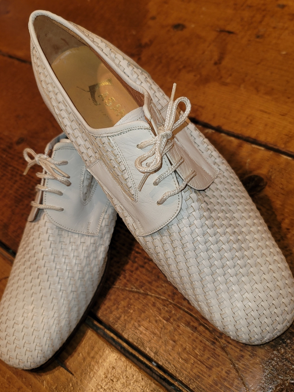 Basketweave Derby Shoes
